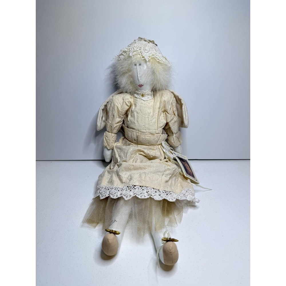 Carmen Manago Original Design Doll signed  - 2001 Angel , self sitter NWT , vtg